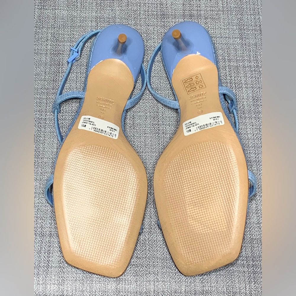 SCHUTZ Heloise Denim Slingback Sandal Azul - Picture 6 of 7